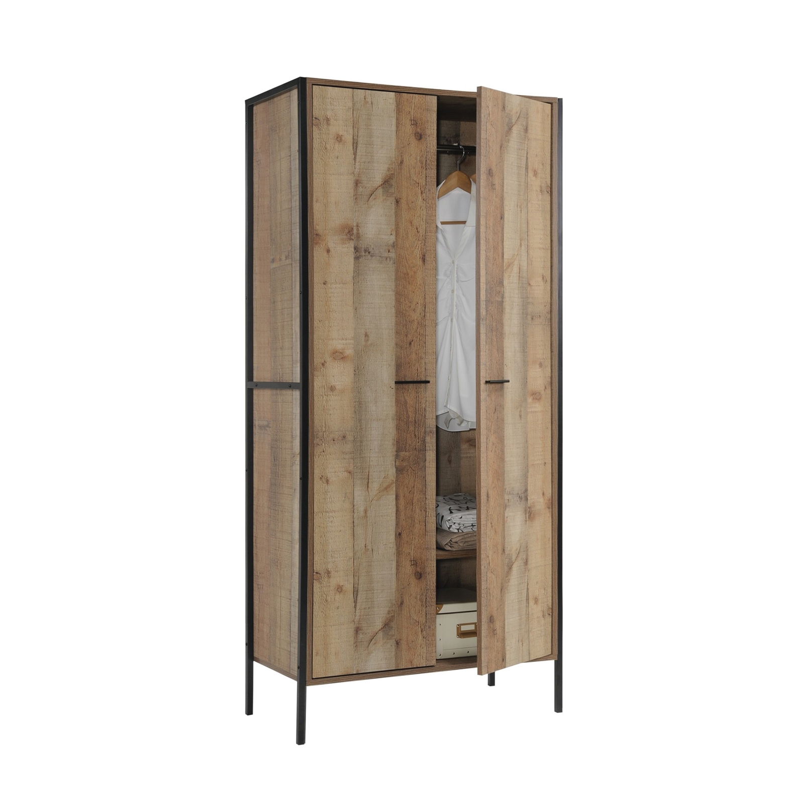 Nτουλάπα Μέταλλο Βαφή Μαύρο / Antique Oak 2