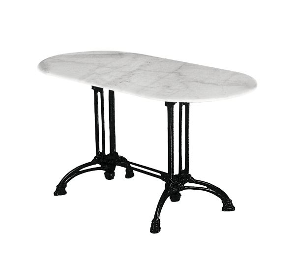 Τραπέζι Αίθριο Oval Μαντέμι/Μάρμαρο 1