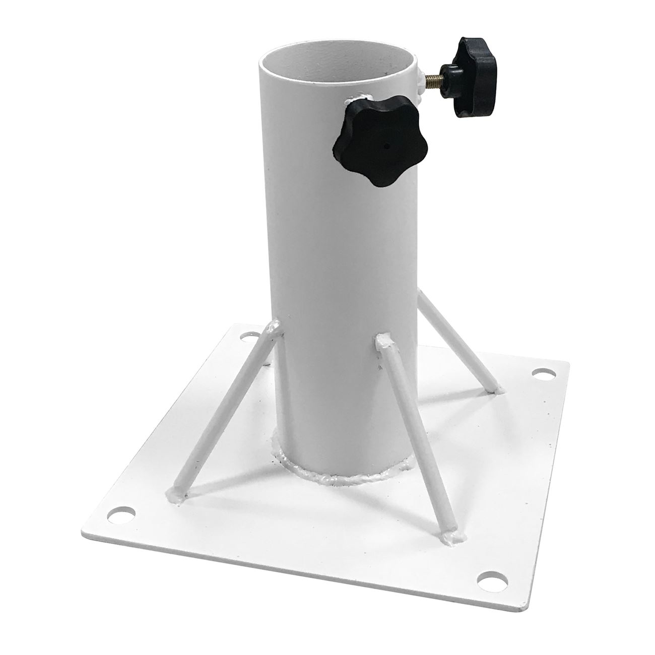 ΒΑΣΗ Ομπρέλας Ψάθινης Εδάφους Μέταλλο Άσπρο 2