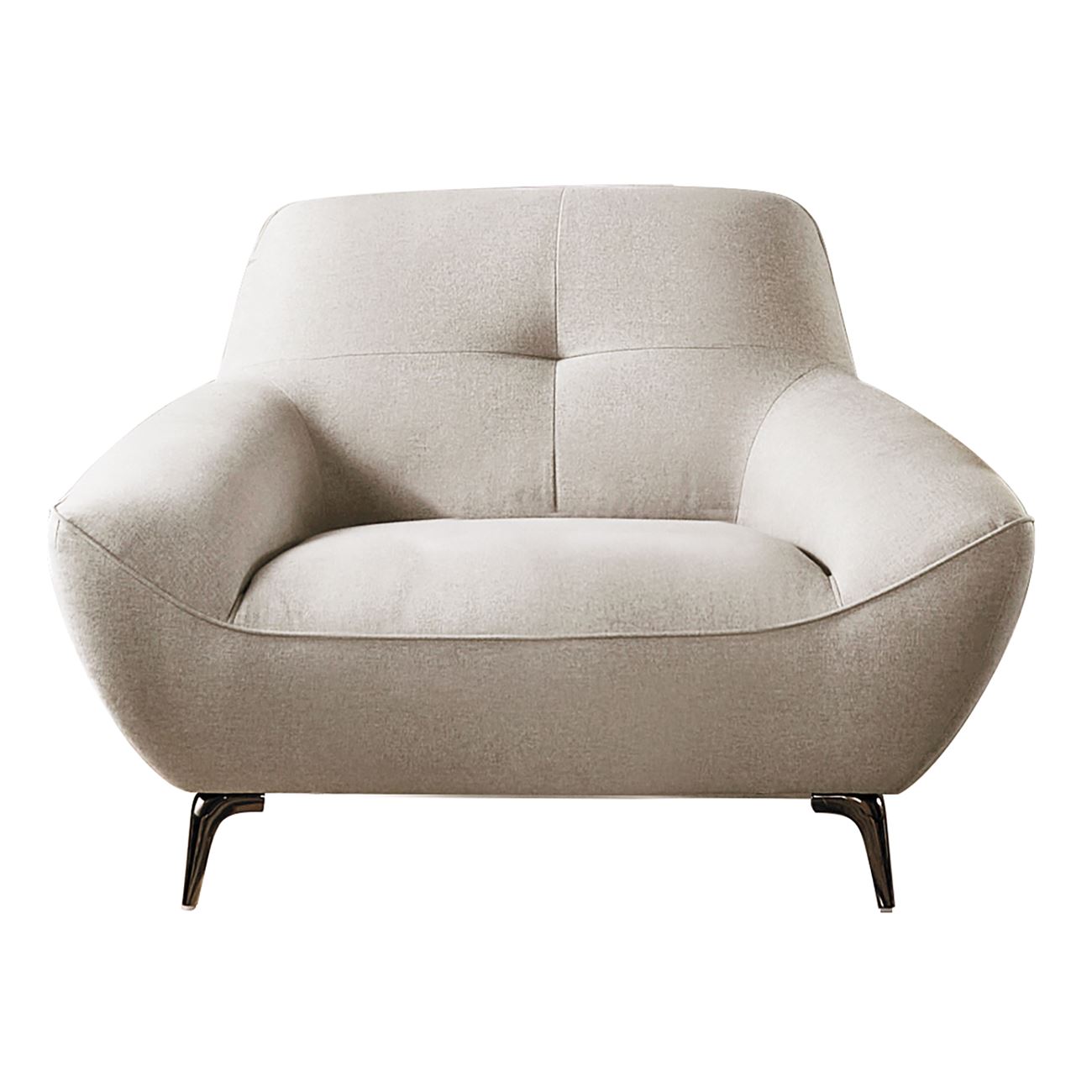 Πολυθρόνα Σαλονιού - Καθιστικού, Ύφασμα Mixed Beige 2