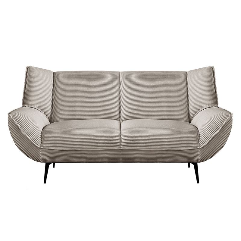 Καναπές 2-θέσιος Σαλονιού - Καθιστικού, Ύφασμα Κοτλέ Μπεζ 1