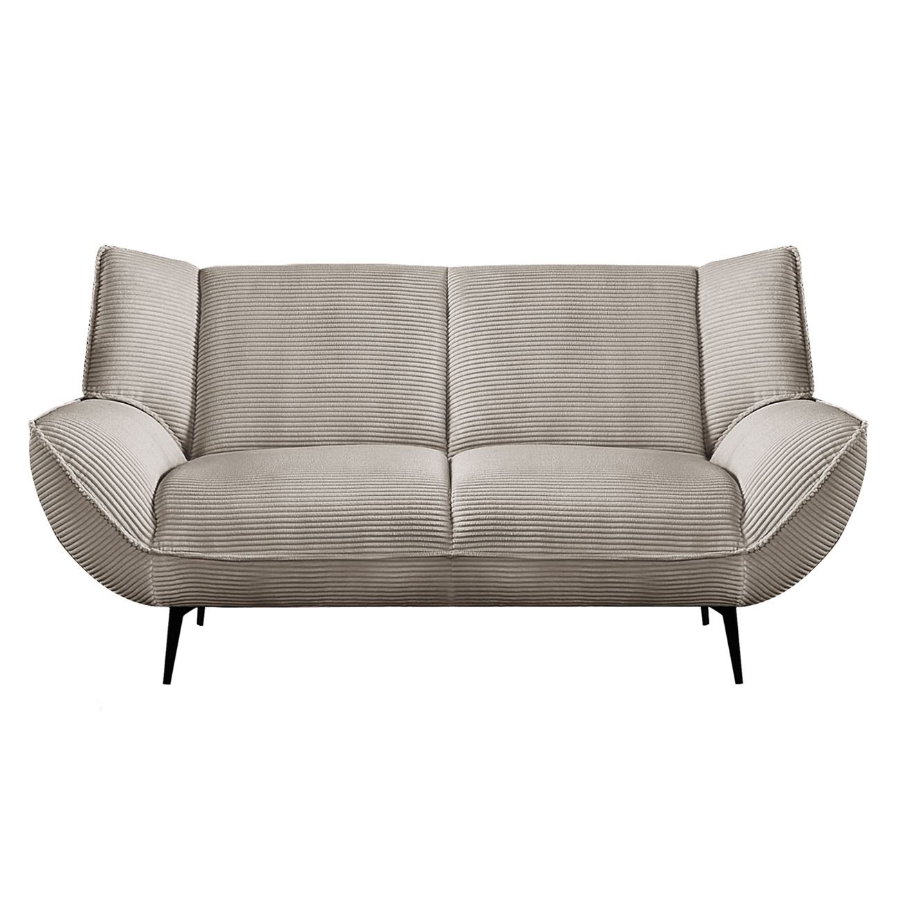 Καναπές 2-θέσιος Σαλονιού - Καθιστικού, Ύφασμα Κοτλέ Μπεζ 2