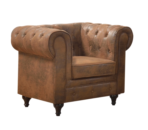 Πολυθρόνα Σαλονιού - Καθιστικού  Ύφασμα Καφέ Camel 2