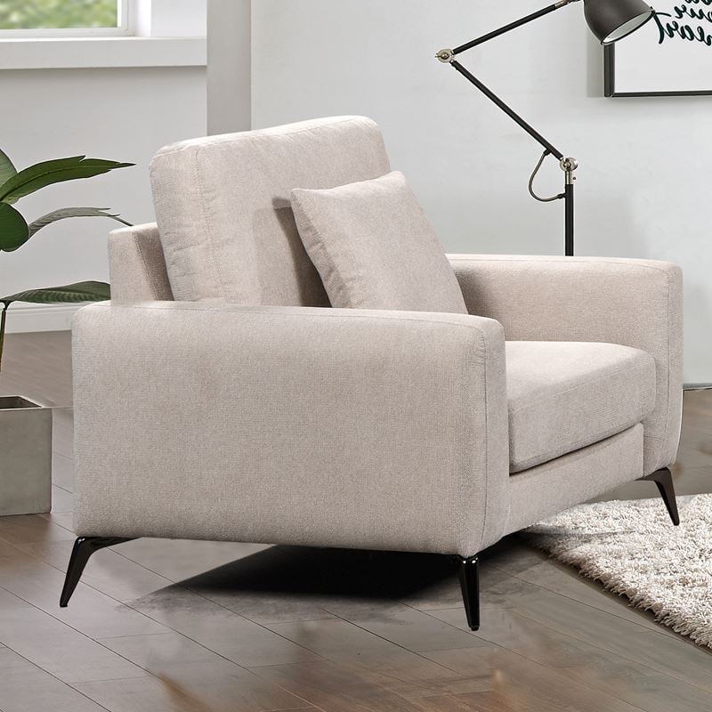 Πολυθρόνα Σαλονιού - Καθιστικού, Ύφασμα Μπεζ 1