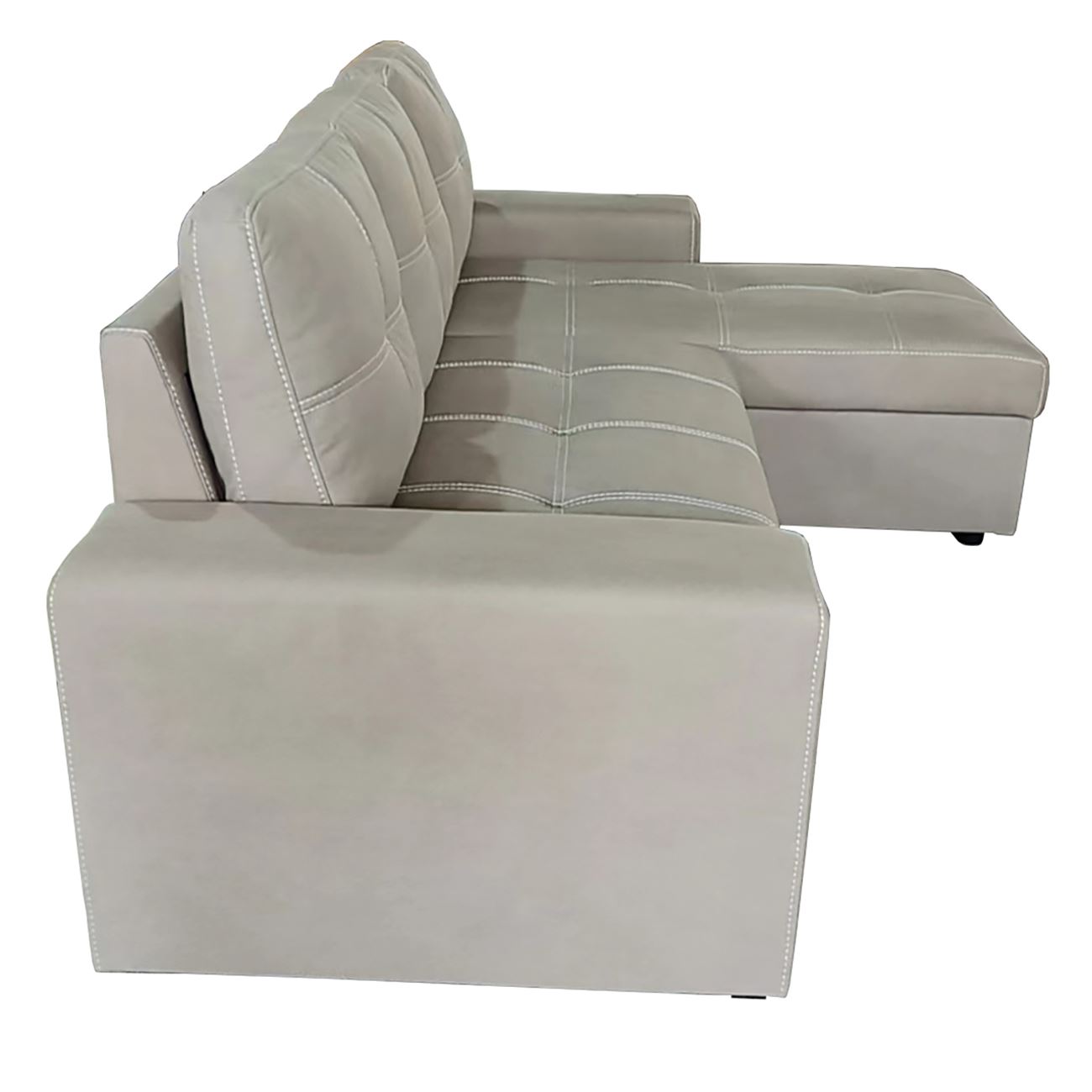 Καναπές Κρεβάτι Γωνία Αναστρέψιμη με Αποθηκευτικό Χώρο, Cappuccino 5