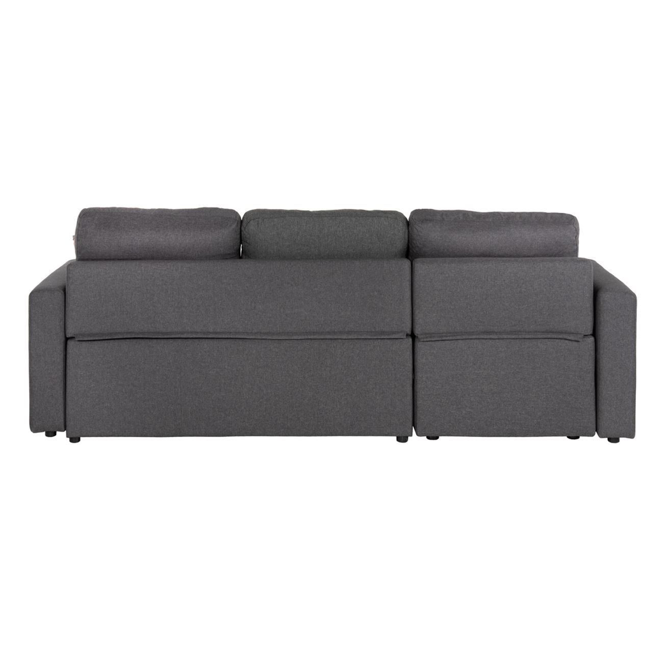 Καναπές - Κρεβάτι Γωνία Αναστρέψιμη με Χώρο Αποθήκευσης, Ύφασμα Γκρι 5