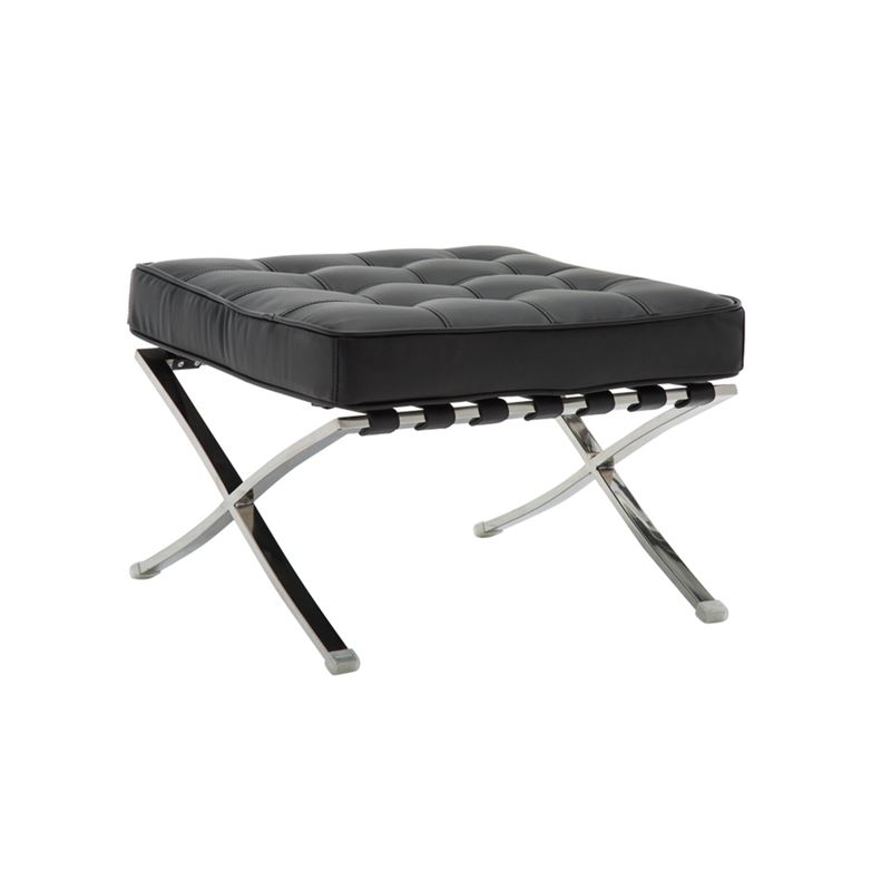 Σκαμπώ Inox - Pu Μαύρο 1