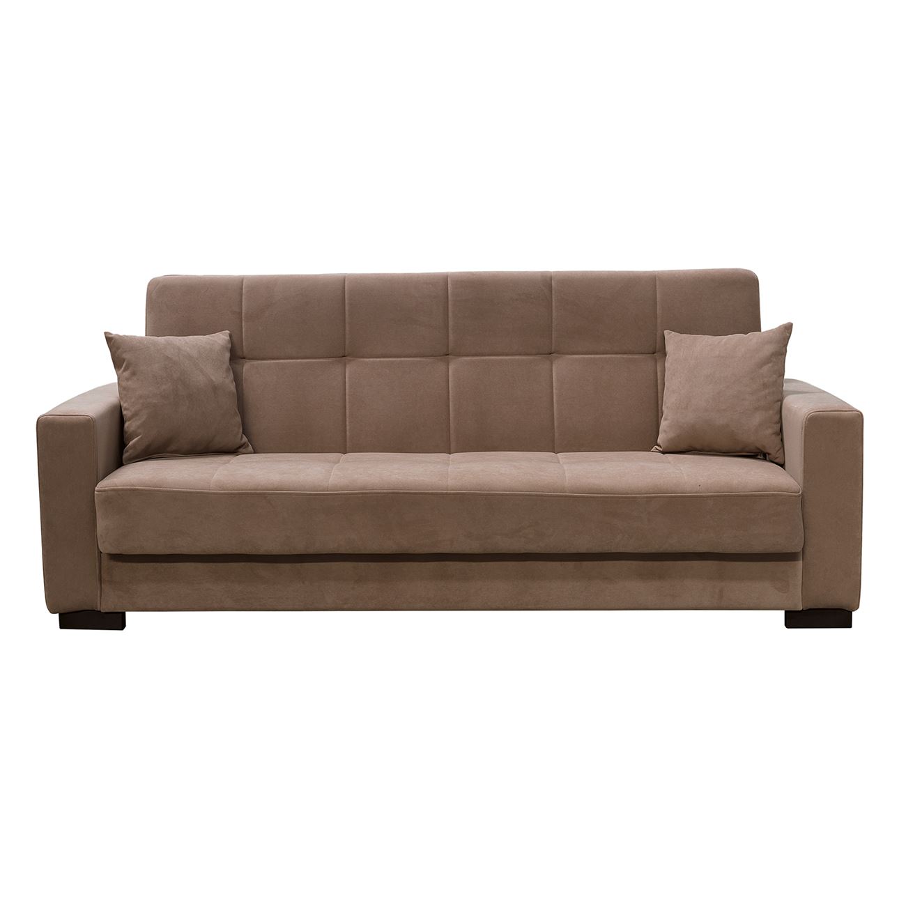 Καναπές – Κρεβάτι με Αποθηκευτικό Χώρο, 3Θέσιος Ύφασμα Καφέ 3