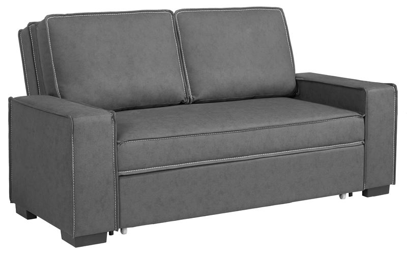 Καναπές - Κρεβάτι Σαλονιού - Καθιστικού, Pu-Nabuk Γκρι 1