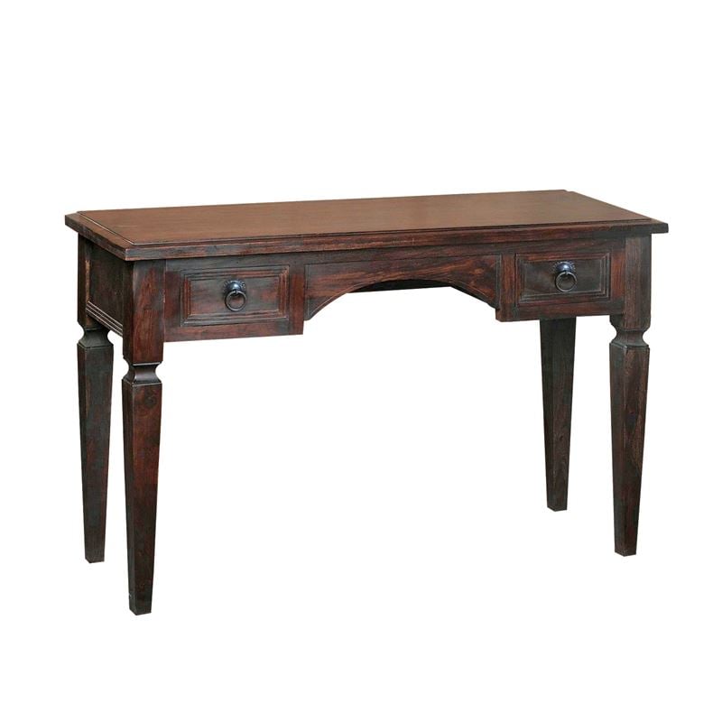 Κονσόλα - Γραφείο, 2 Συρτάρια - Ξύλο Sheesham Καρυδί 1