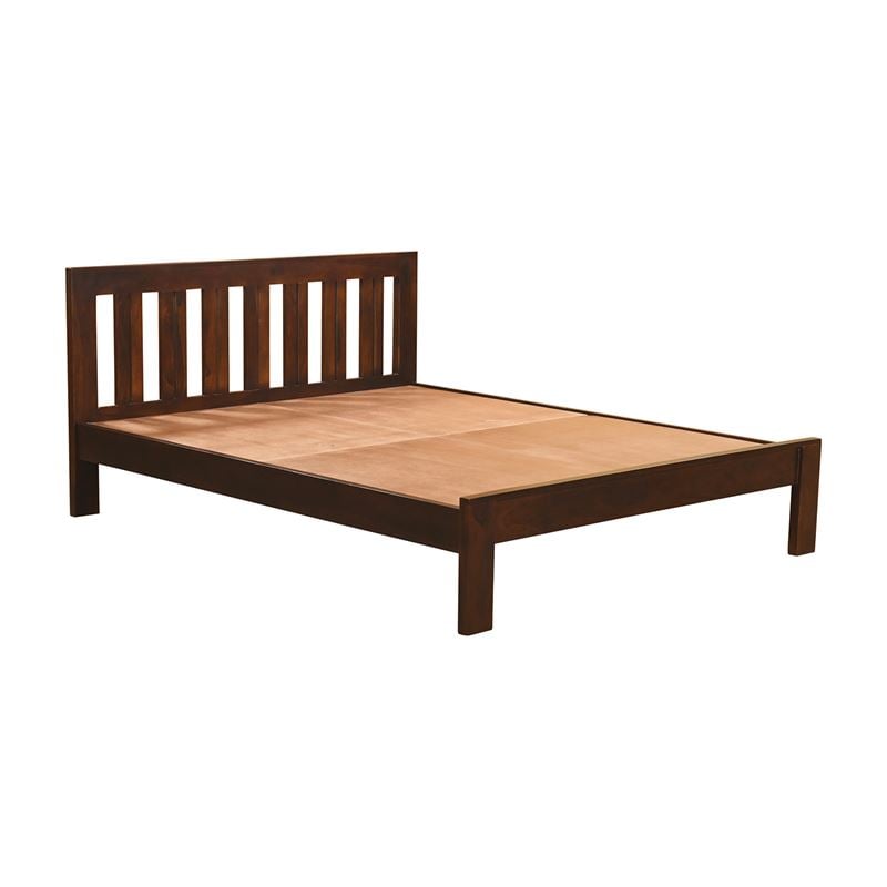 Κρεβάτι Διπλό, για Στρώμα 150x200cm, Sheesham Καρυδί 1