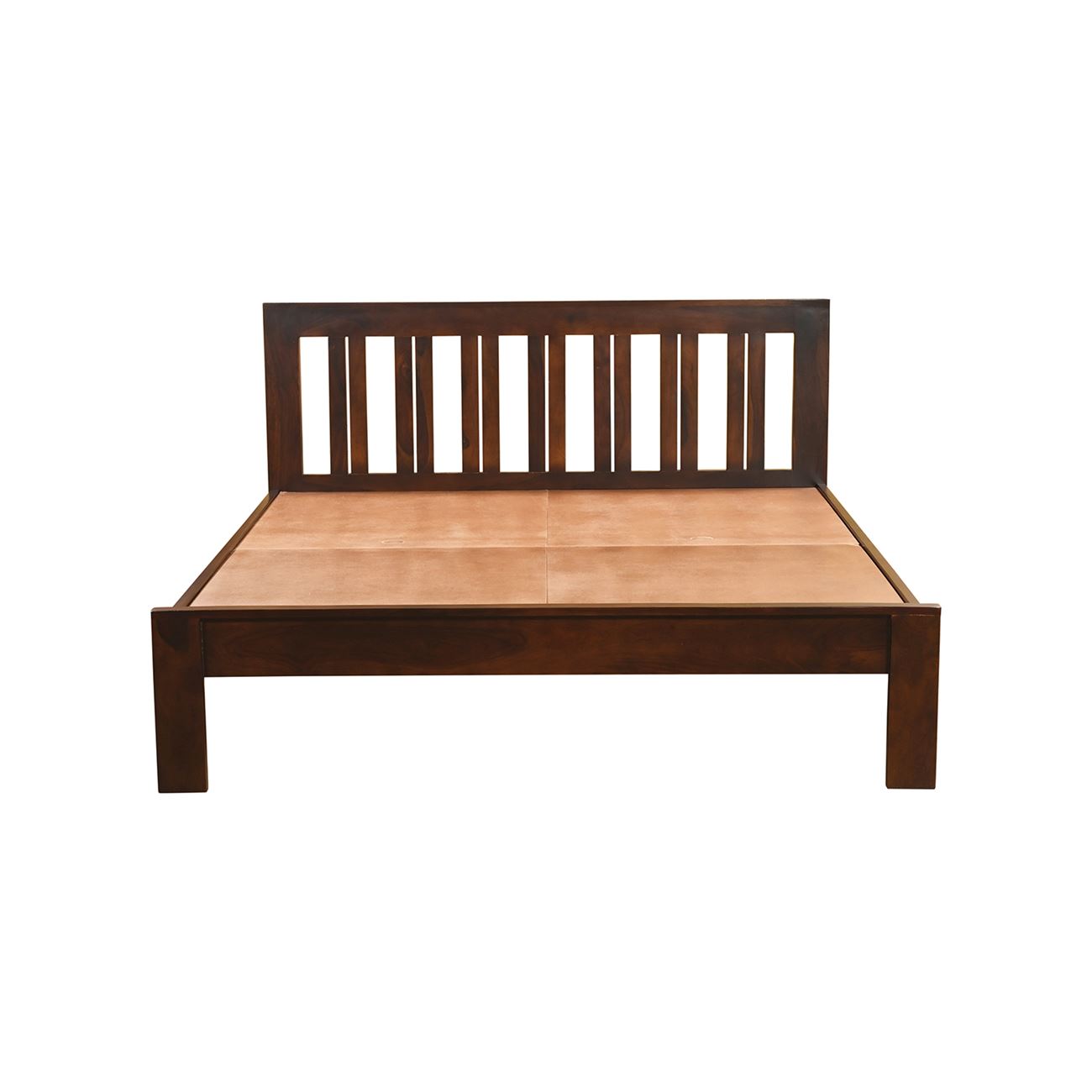 Κρεβάτι Διπλό, για Στρώμα 150x200cm, Sheesham Καρυδί 3
