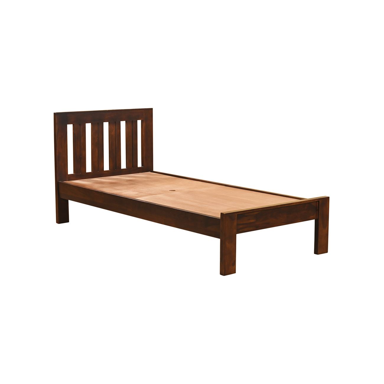 Κρεβάτι Μονό, για Στρώμα 90x200cm, Sheesham Καρυδί 2