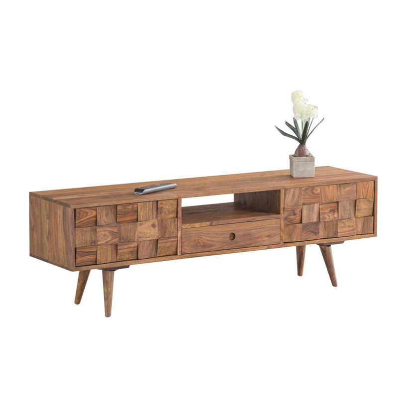 Έπιπλο TV / Ξύλο Ακακία Φυσικό 1