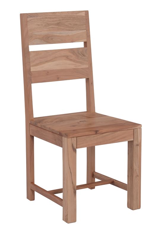 Καρέκλα Tραπεζαρίας Ξύλο Ακακία Φυσικό 1