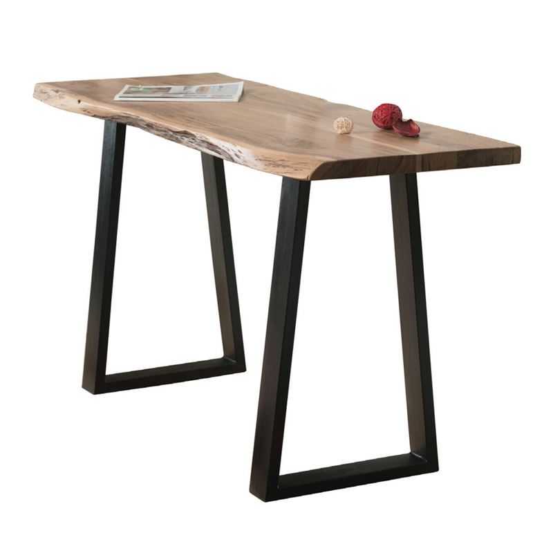 Κονσόλα / Μέταλλο Μαύρο - Ξύλο Ακακία Φυσικό 1