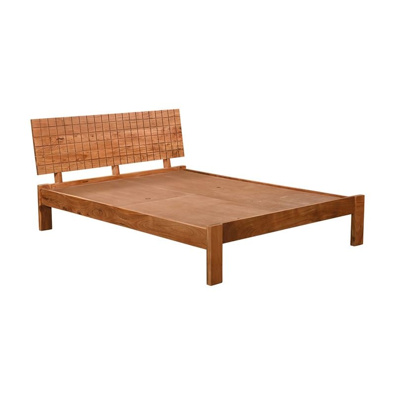 Κρεβάτι Διπλό, για Στρώμα 150x200cm, Ακακία Φυσικό 1