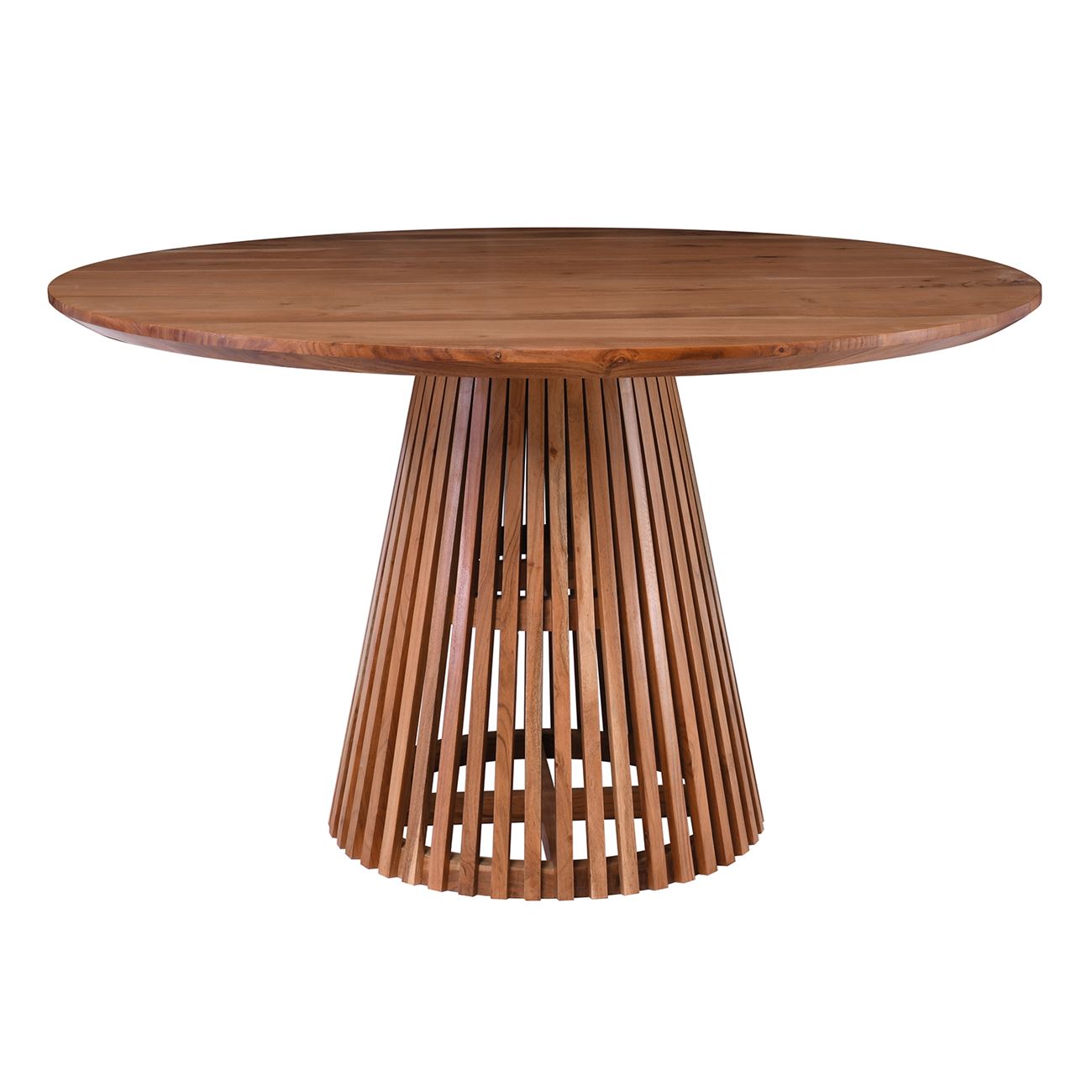 Τραπέζι Ροτόντα Τραπεζαρίας,Ξύλο Ακακία Φυσικό 2