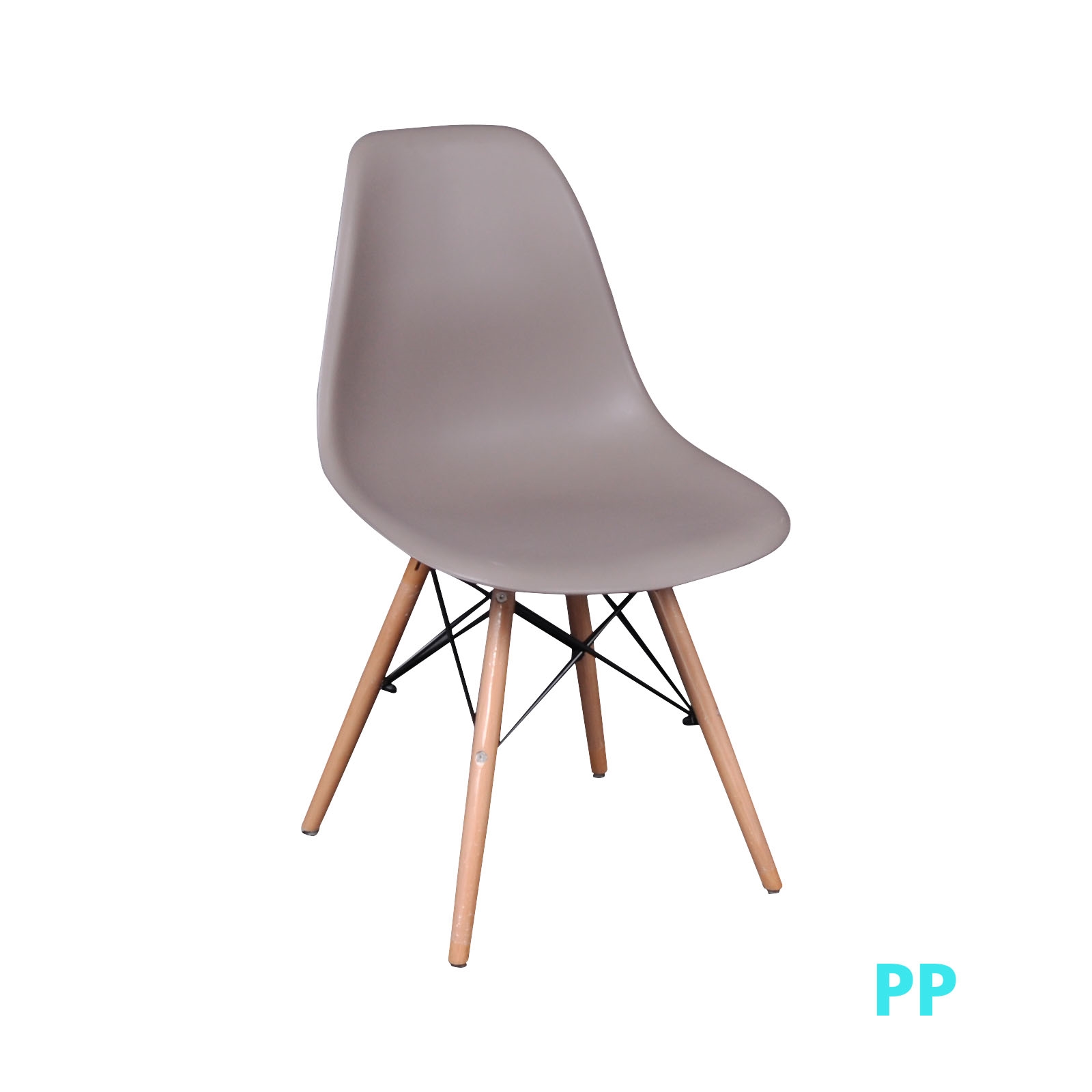 Wood Καρέκλα Τραπεζαρίας Κουζίνας Ξύλο - PP Sand Beige 2