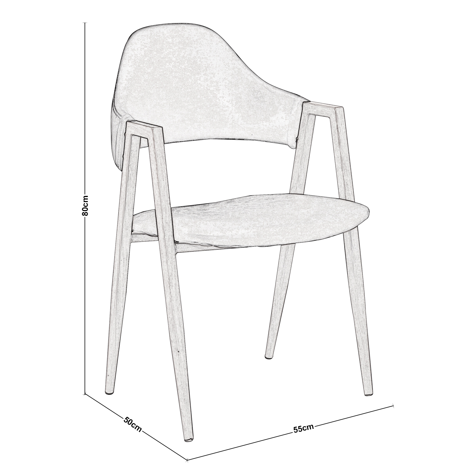 Πολυθρόνα Μέταλλο Βαφή Φυσικό - Pu Μαύρο 3