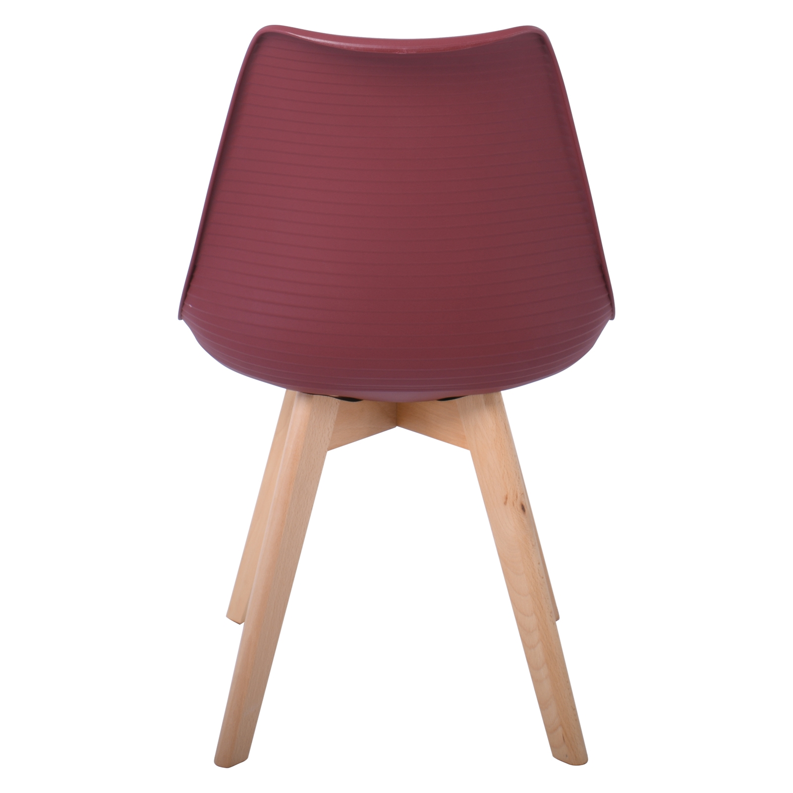 Καρέκλα Ξύλινο Πόδι / PP Μπορντώ 5