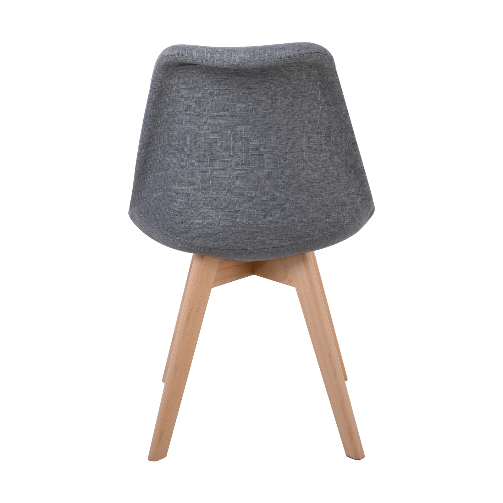 Καρέκλα Ξύλο / Ύφασμα Γκρι - Μονταρισμένη Ταπετσαρία 5