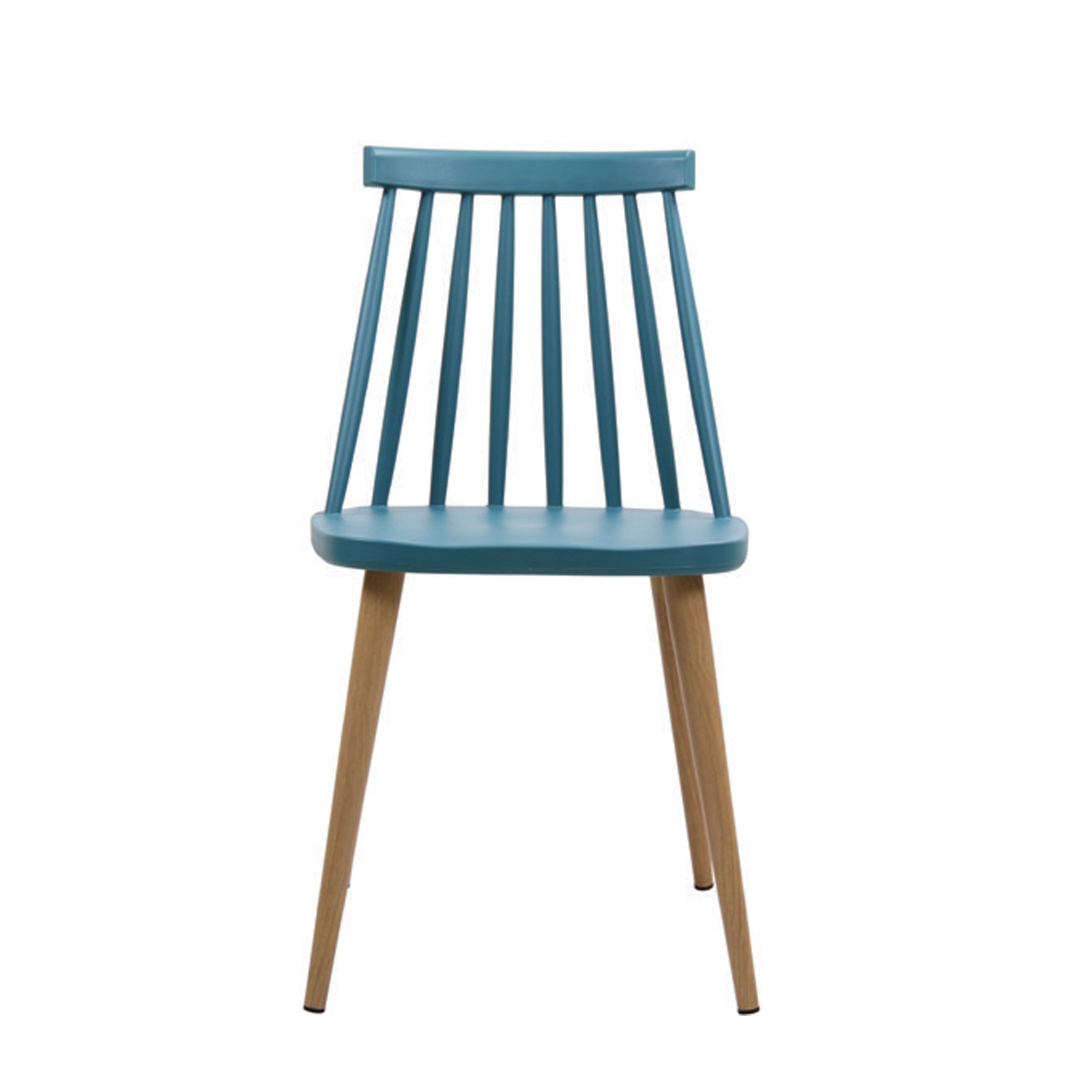 Καρέκλα Τραπεζαρίας Κουζίνας / Μέταλλο Βαφή Φυσικό PP Μπλε 2