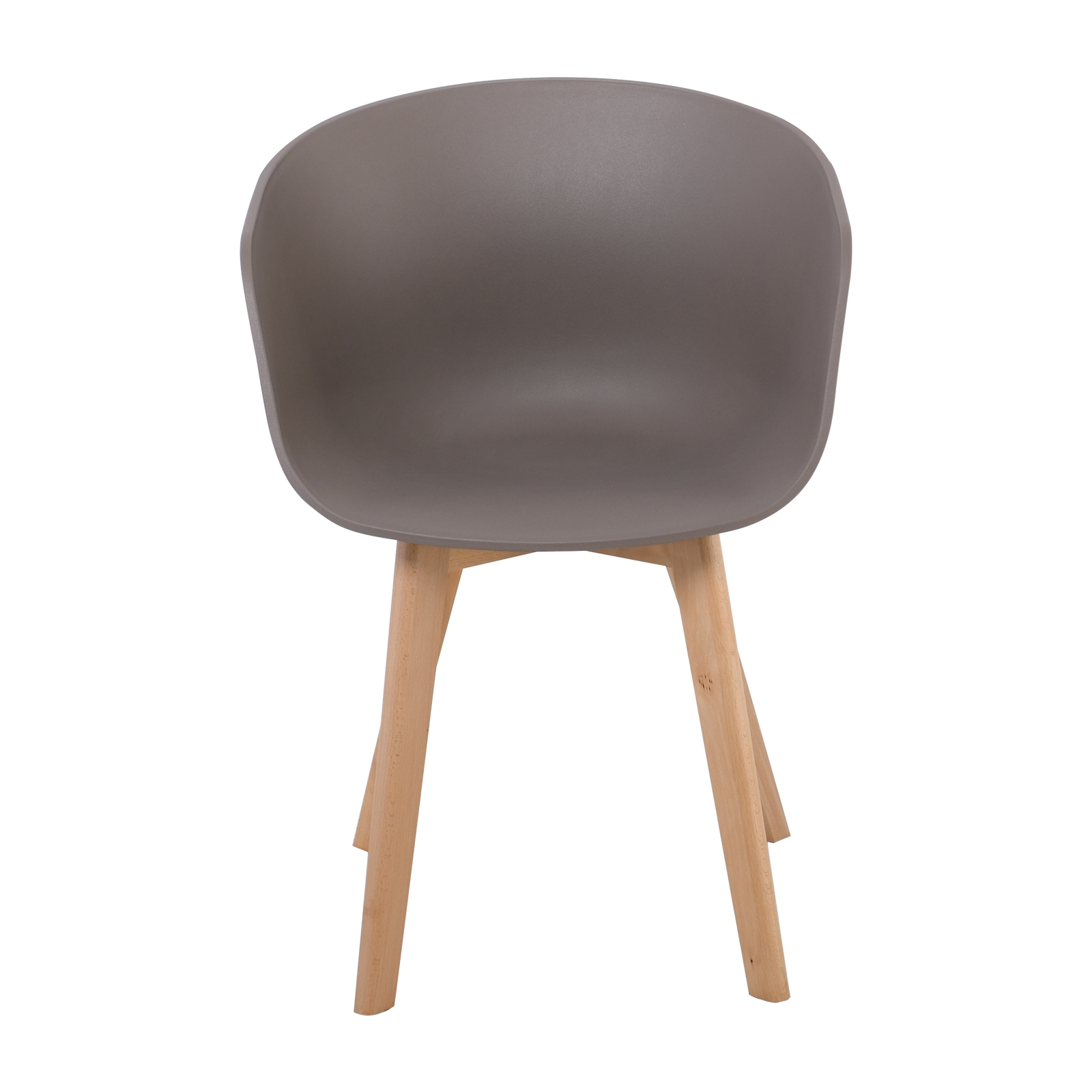 Πολυθρόνα Ξύλινο Πόδι Φυσικό / PP Sand Beige 3