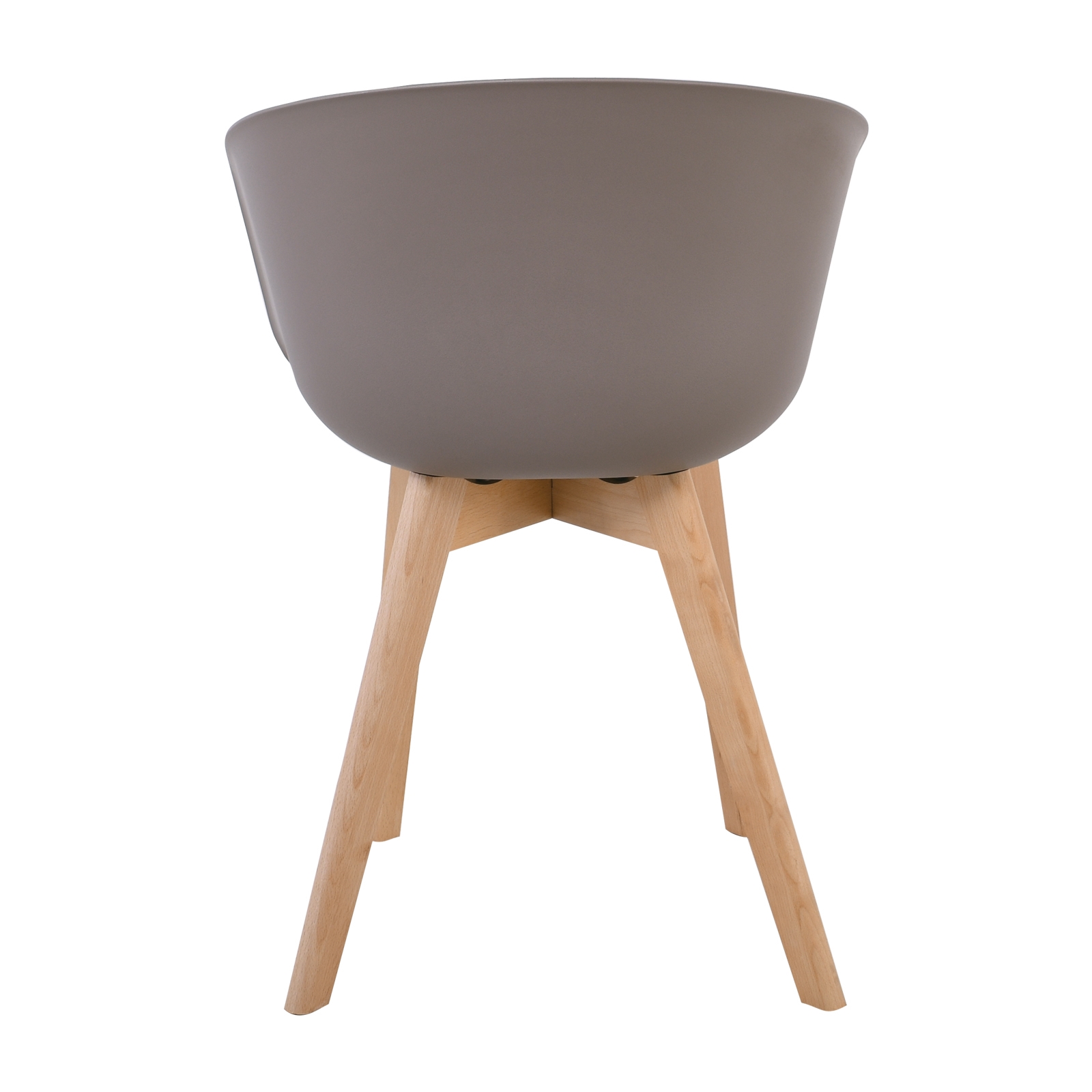 Πολυθρόνα Ξύλινο Πόδι Φυσικό / PP Sand Beige 5