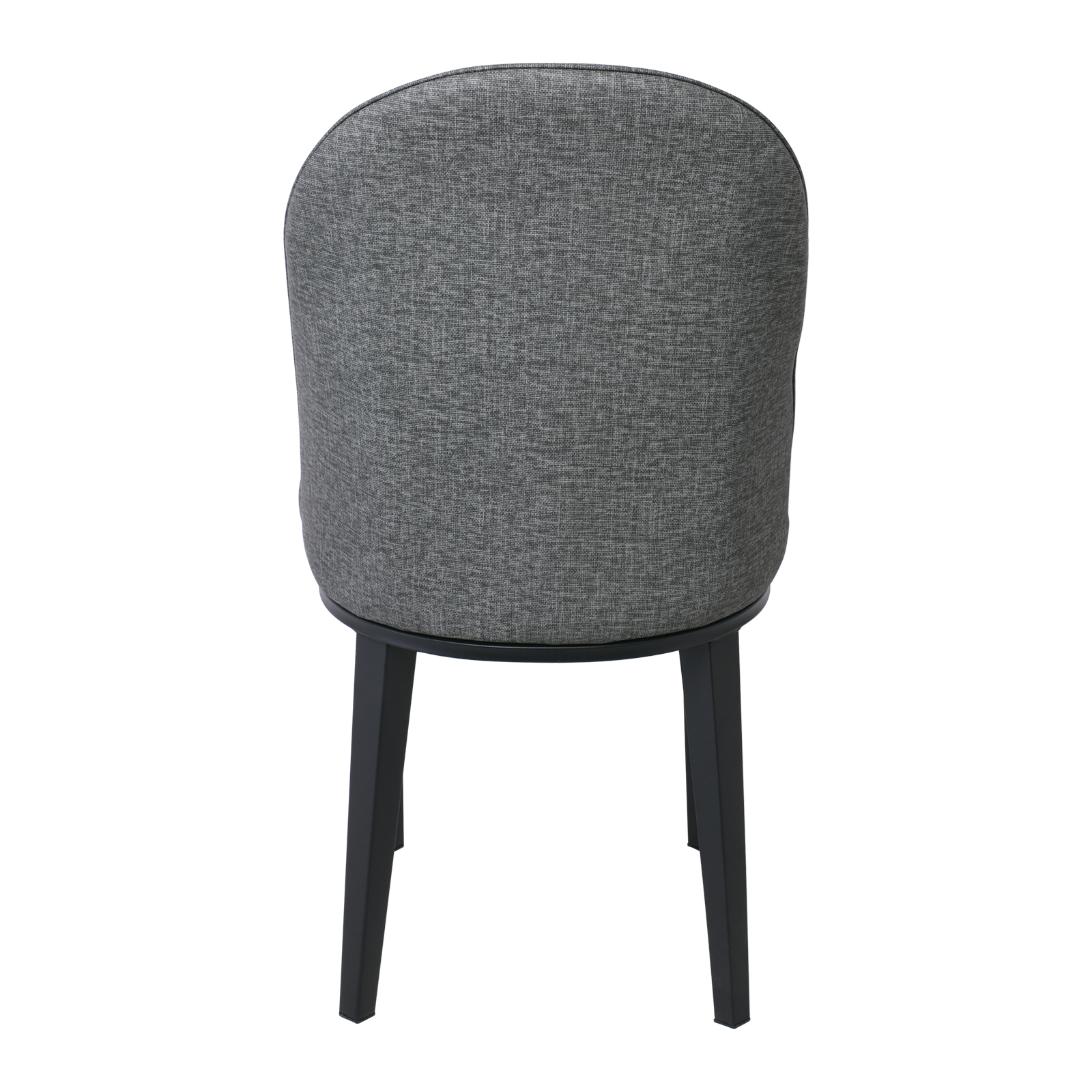 Καρέκλα Τραπεζαρίας Κουζίνας Μέταλλο Βαφή Μαύρο / Linen PU Ανθρακί 5