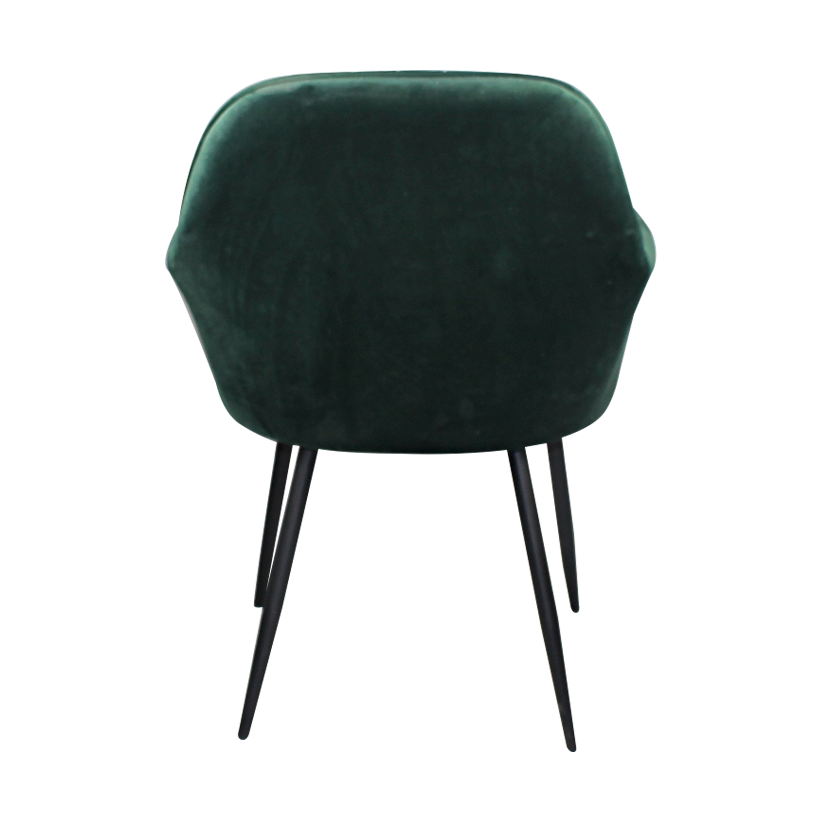 Πολυθρόνα Μέταλλο Βαφή Μαύρο / Ύφασμα Velure Forest Green 5