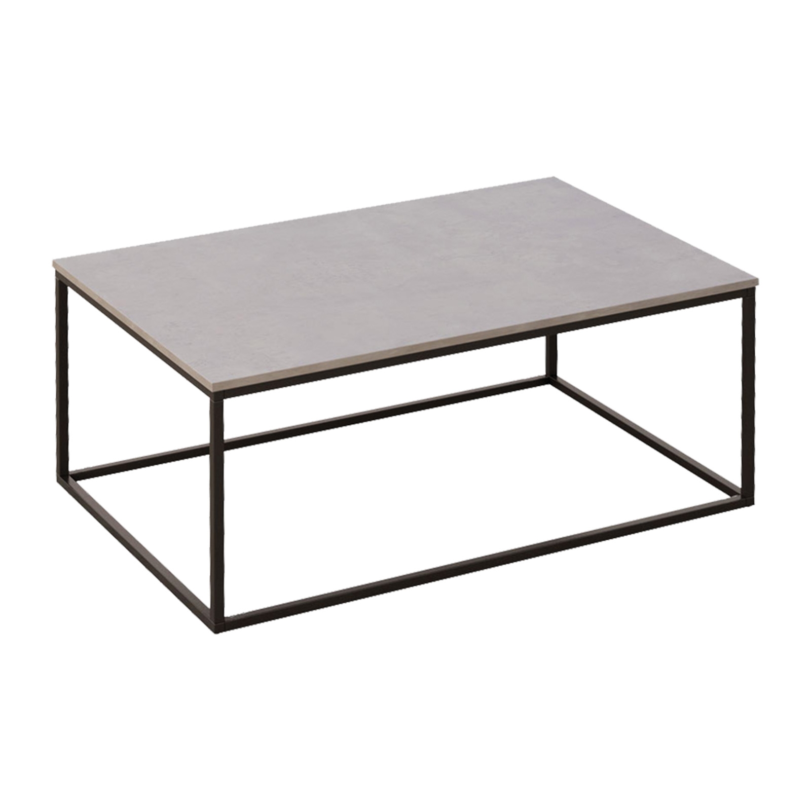 Τραπεζάκι Σαλονιού - Καθιστικού / Μέταλλο Βαφή Μαύρο - Cement 2