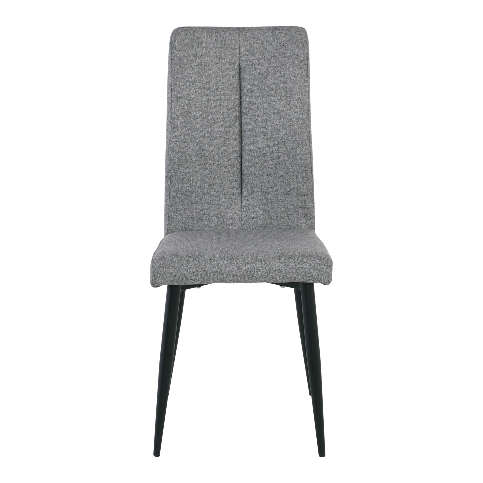 Καρέκλα Tραπεζαρίας Κουζίνας Μέταλλο Βαφή  Μαύρο / Ύφασμα Grey-Brown 3