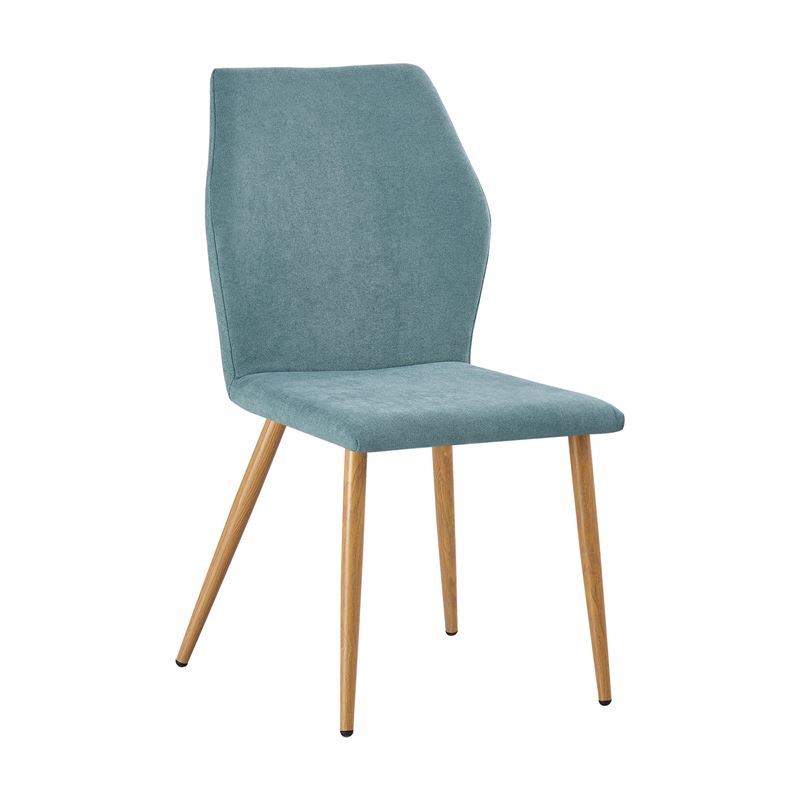 Καρέκλα Τραπεζαρίας Κουζίνας Μέταλλο Βαφή Φυσικό / Ύφασμα Βεραμάν 1