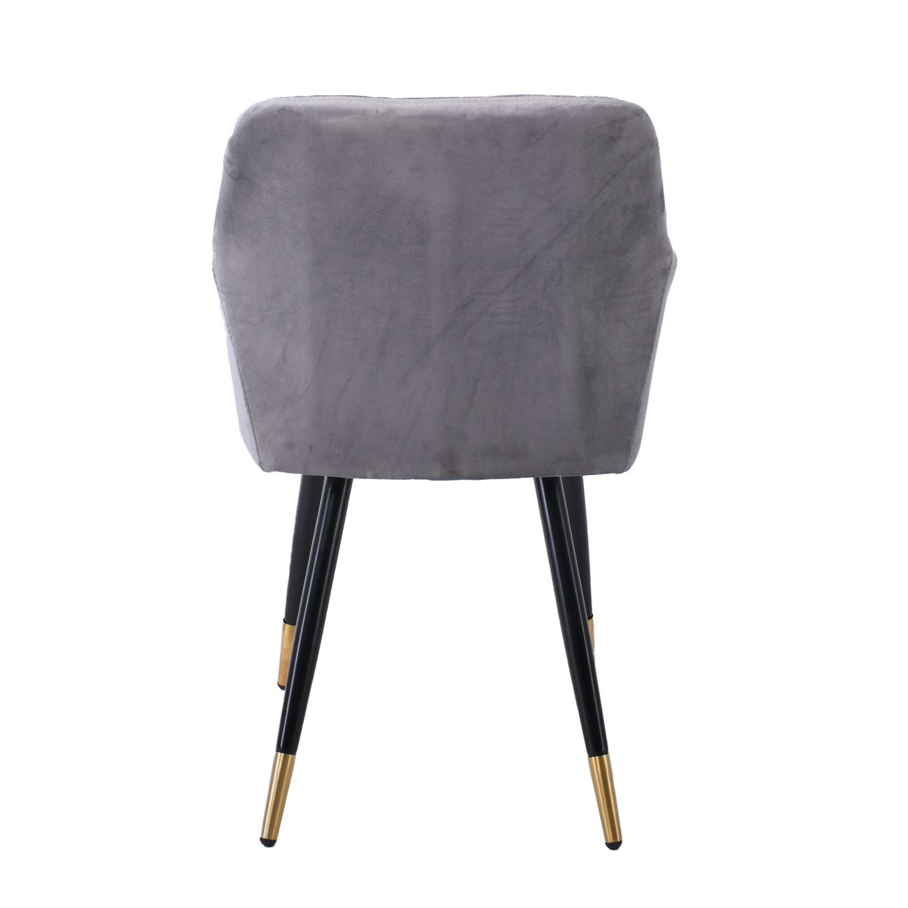 Πολυθρόνα Μέταλλο Βαφή Μαύρο, Ύφασμα Velure, Απόχρωση Γκρι 4