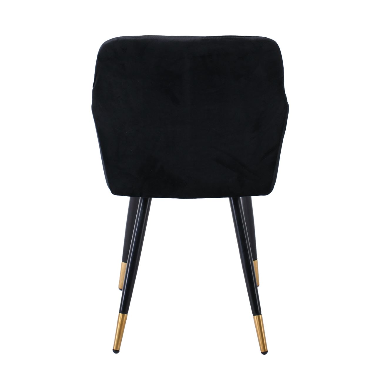 Πολυθρόνα Μέταλλο Βαφή Μαύρο, Ύφασμα Velure, Απόχρωση Μαύρο 4