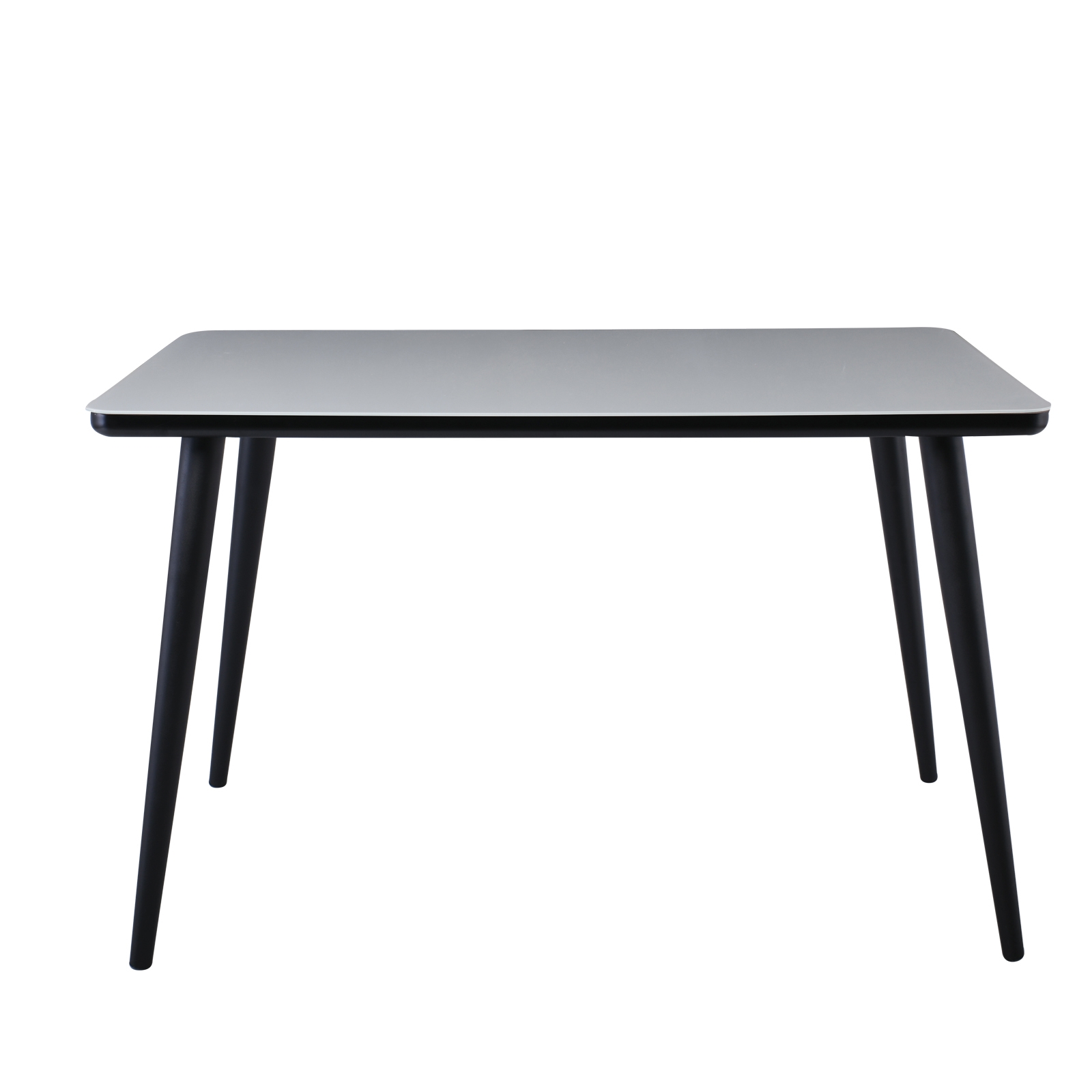 Τραπέζι Τραπεζαρίας - Κουζίνας / Steel Μαύρo - Γυαλί Άσπρο 3