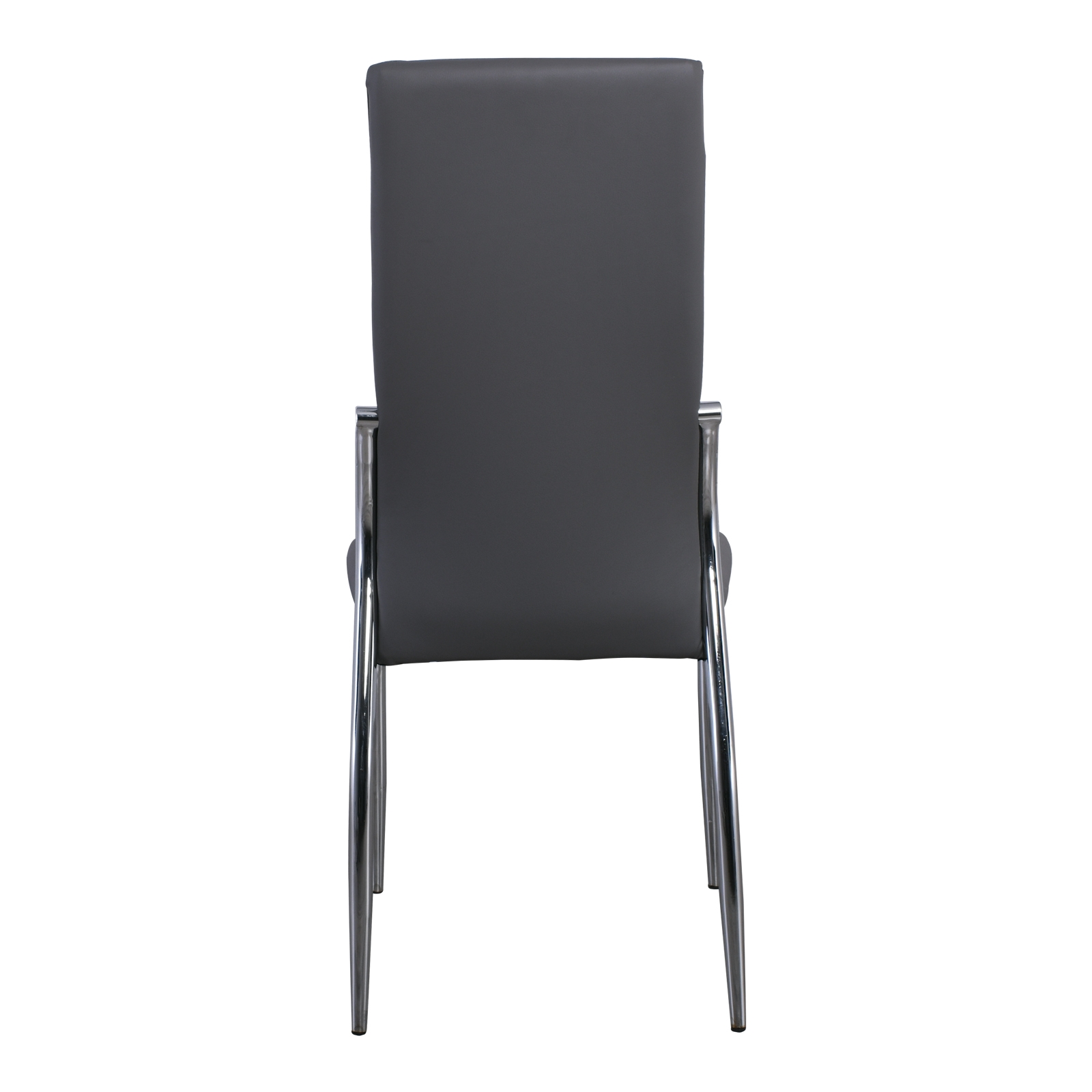 Καρέκλα Tραπεζαρίας Κουζίνας Μέταλλο Χρώμιο - Pvc Γκρι 5