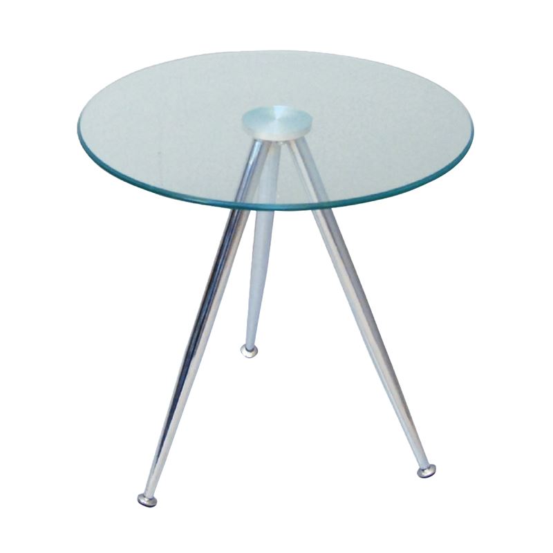 Τραπεζάκι Βοηθητικό Χρώμιο / Γυαλί 1