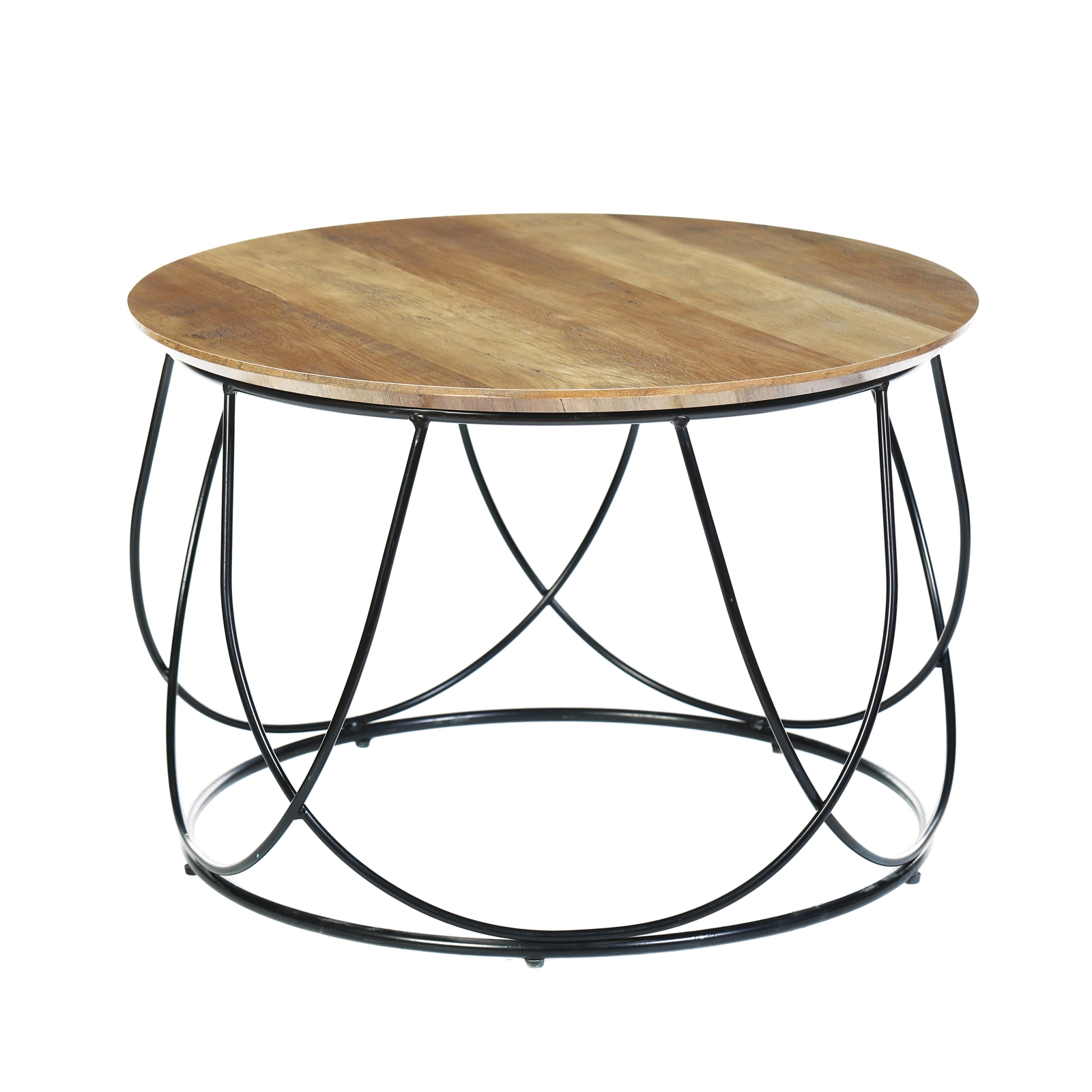 Τραπεζάκι Σαλονιού Καθιστικού - Μέταλλο Βαφή Μαύρο - Καρυδί 2