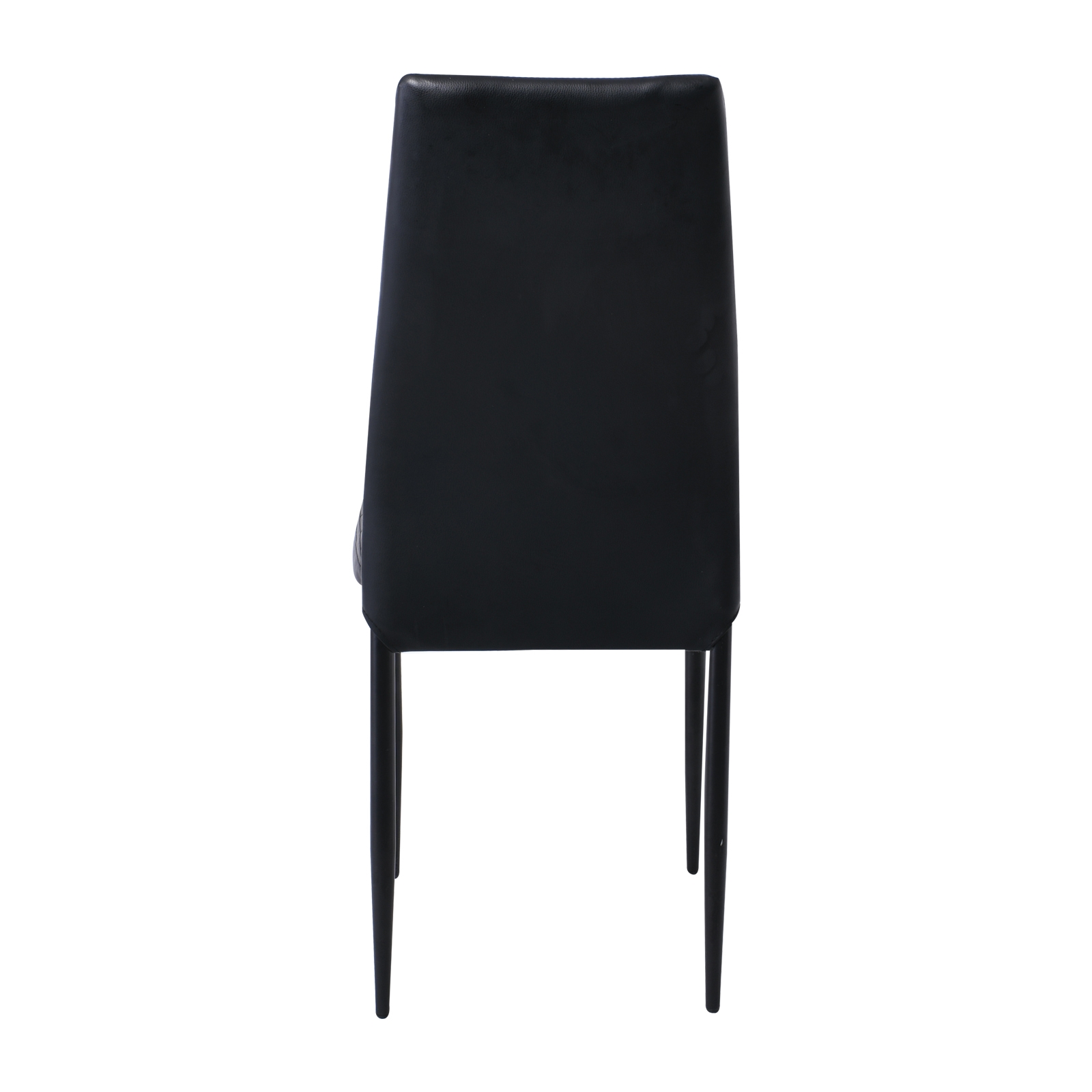 Καρέκλα Tραπεζαρίας Κουζίνας / Μέταλλο Βαφή Μαύρο Pvc Μαύρο 5