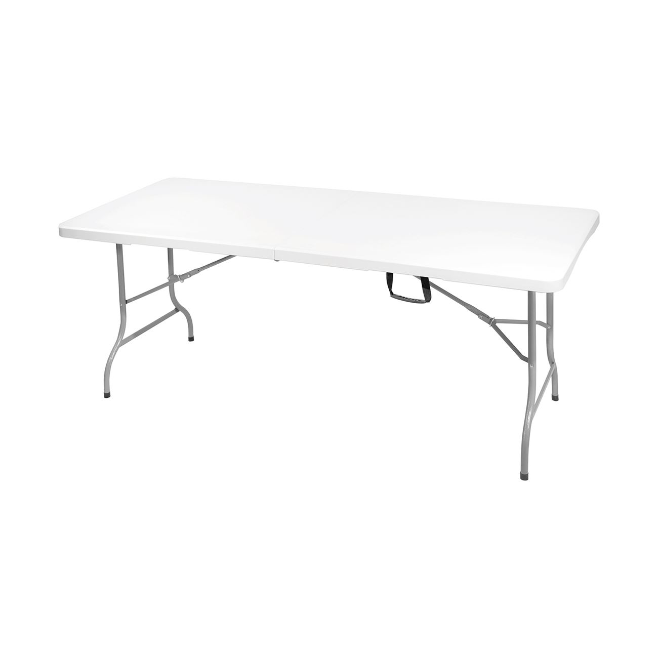 Τραπέζι  Συνεδρίου - Catering Πτυσσόμενο (Βαλίτσα), HDPE Άσπρο, Μέταλλο Βαφή Γκρι 2