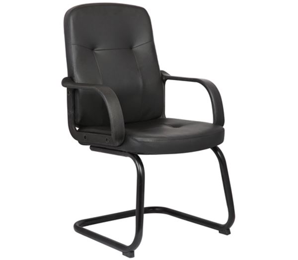 Πολυθρόνα Επισκέπτη PU Μαύρο 1