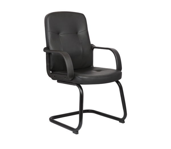Πολυθρόνα Επισκέπτη PU Μαύρο 2