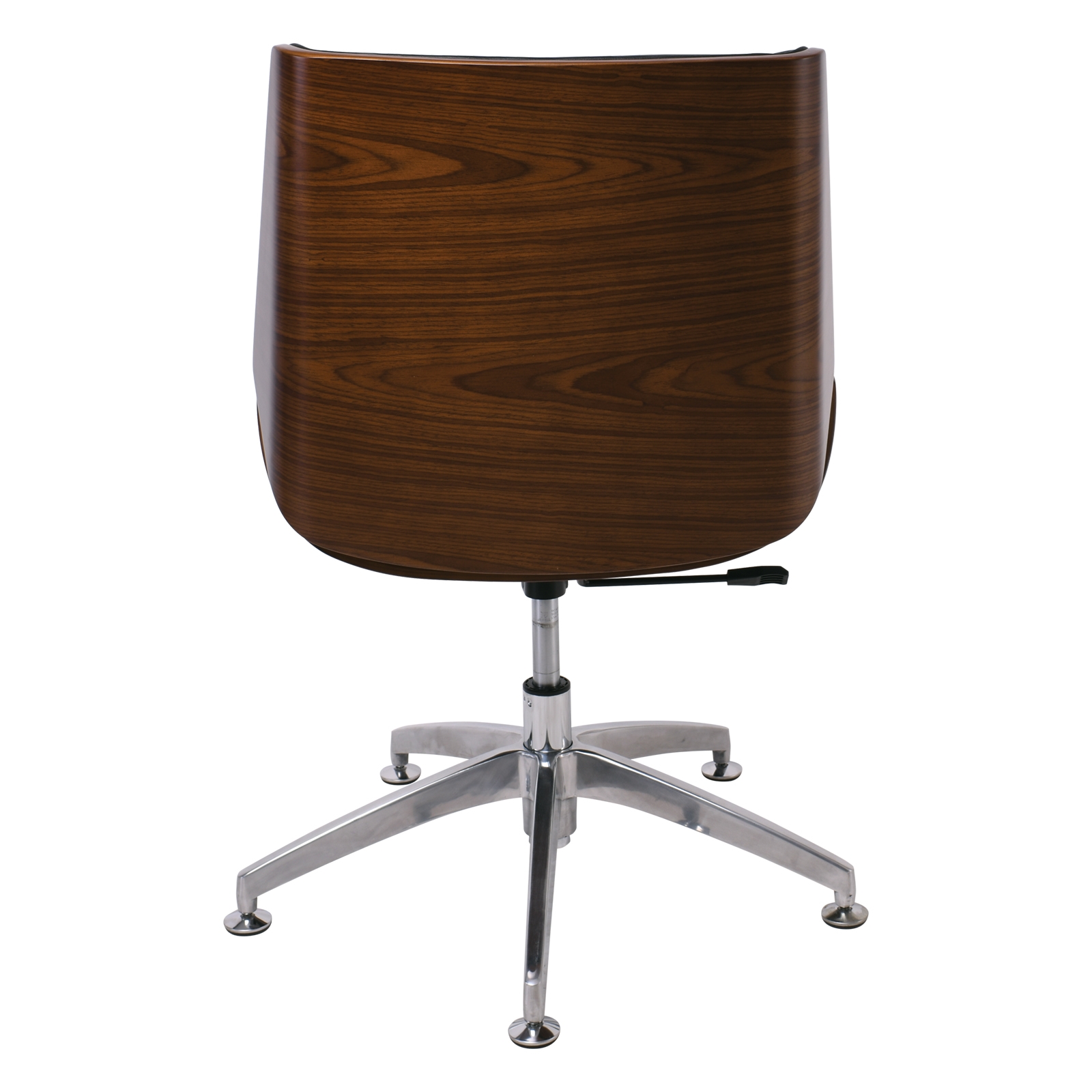 Πολυθρόνα Επισκέπτη Καρυδί/Pu Μαύρο 5