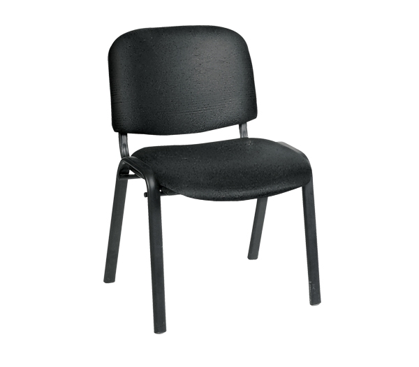 Καρέκλα Γραφείου Επισκέπτη Μέταλλο Μαύρο / PVC Μαύρο 2