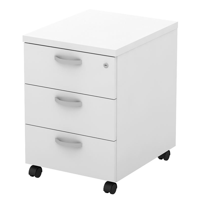 ΣΥΡΤΑΡΙΕΡΑ Τροχήλατη με 3 συρτάρια, Απόχρωση Άσπρο 1