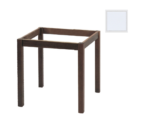 Πόδι Τραπεζιού Λυόμενο/Εμποτισμού Λάκα Άσπρο 2