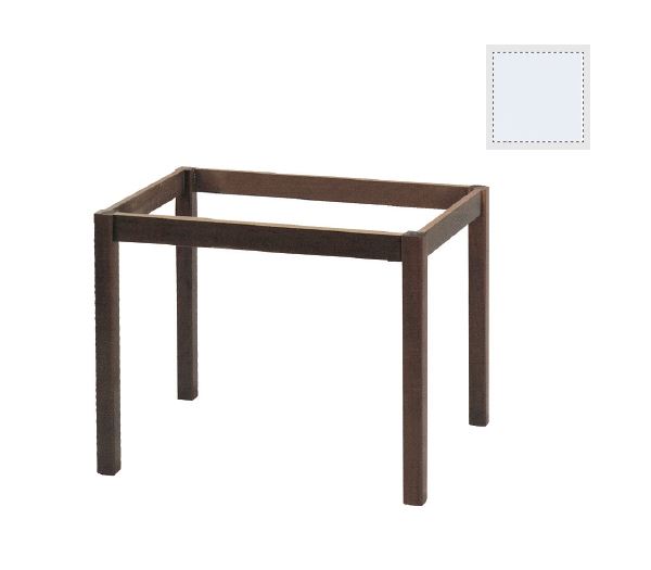 Πόδι Τραπεζιού Λυόμενο/Εμποτισμού Λάκα Άσπρο 1