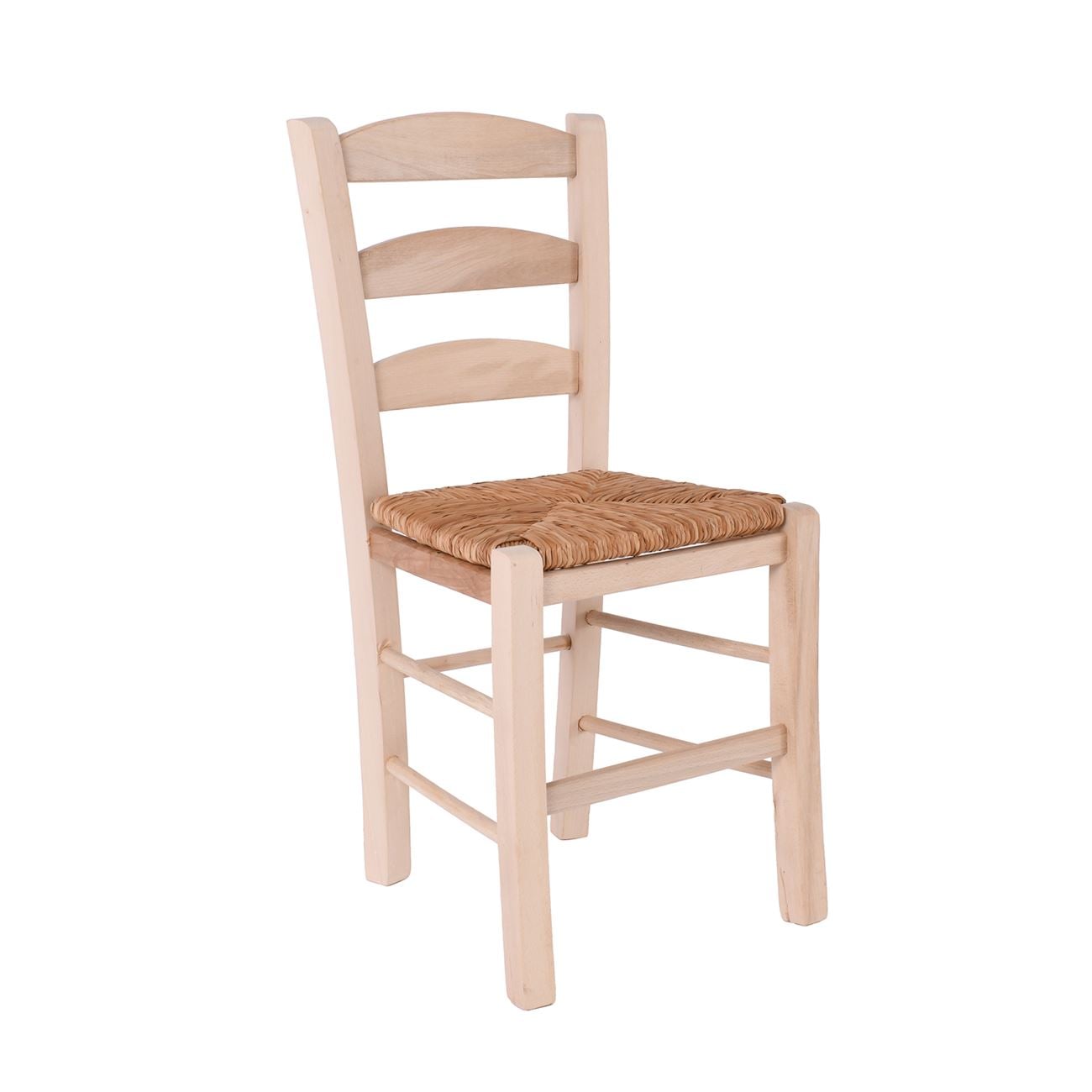 Καρέκλα Άβαφη Οξιά με Ψάθα Αβίδωτη 2